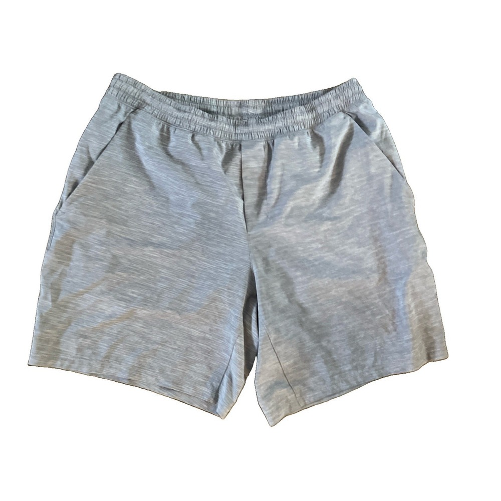 Lululemon Men's Pace Breaker Lined M7AL4S Heathered Gray Gym Shorts Size XXL